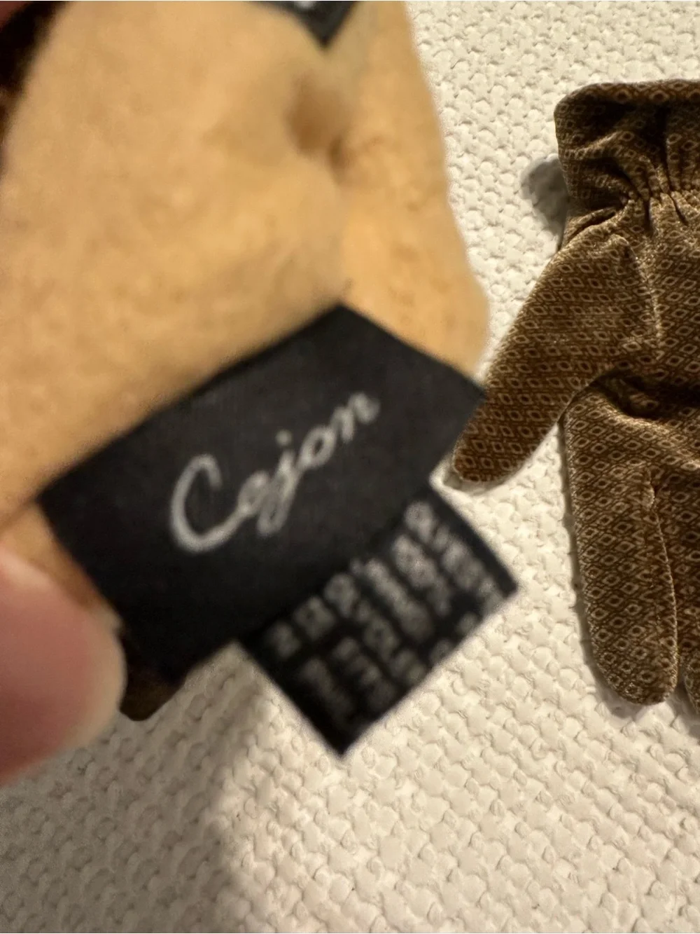Thinsulate women’s Brown Patterned Winter Gloves